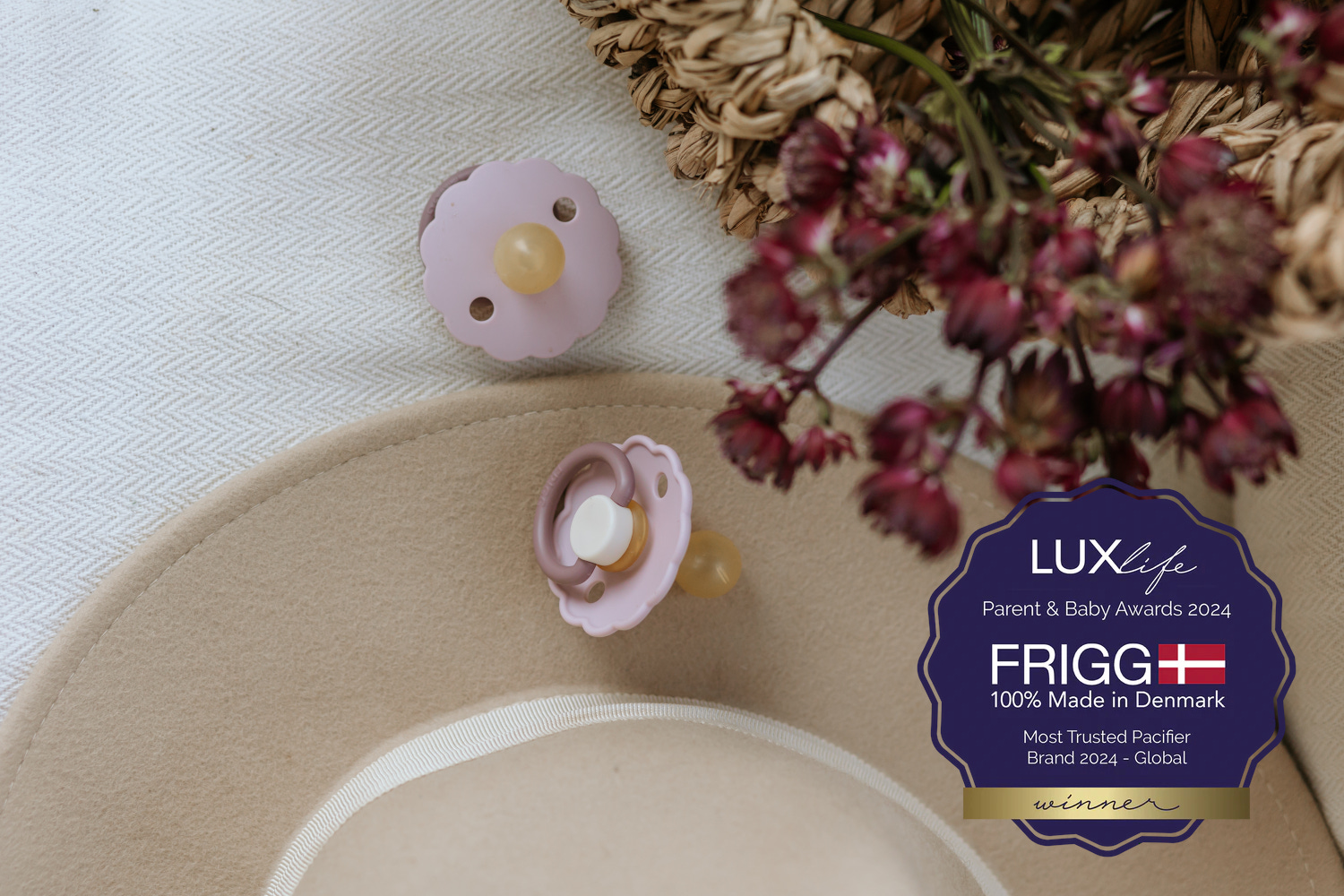 Nagroda Lux Life Baby Parents Award dla smoczków Frigg